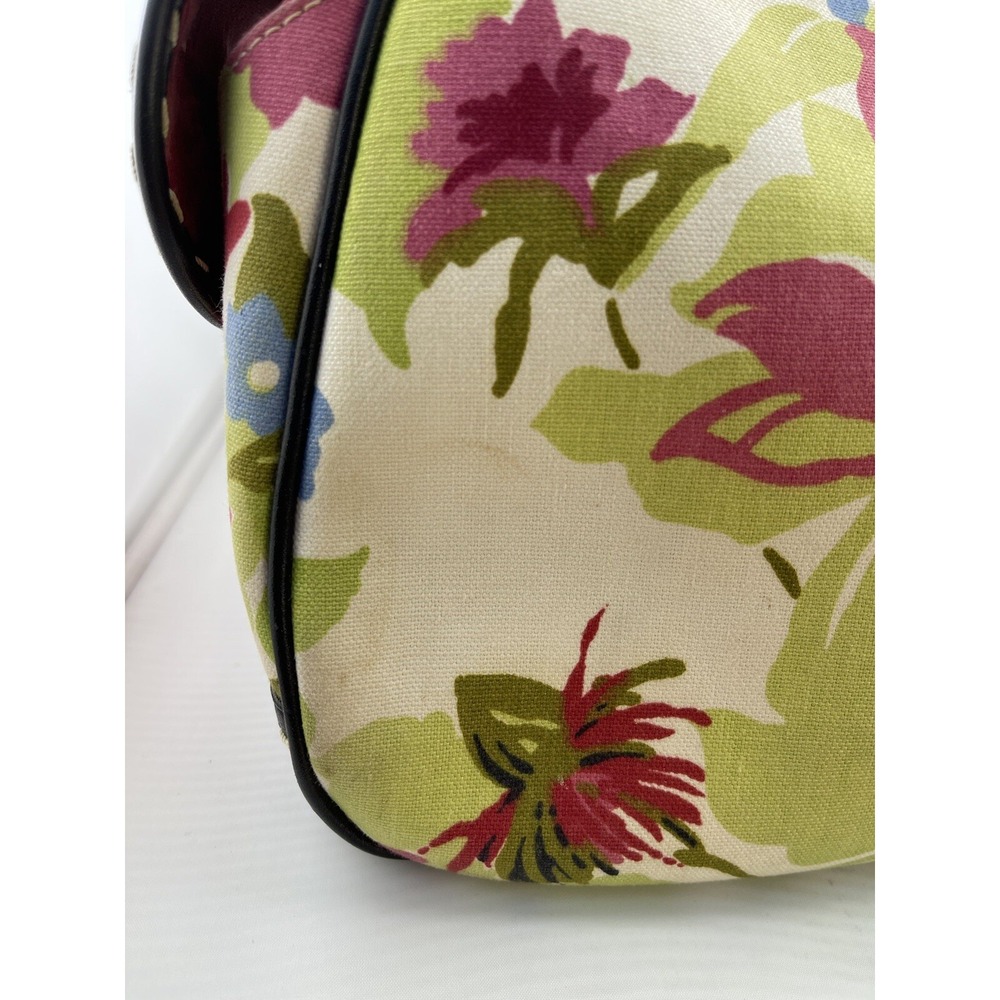 Brighton BEA Multicolor Floral Canvas Leather Trim Large Tote Shoulder Bag - Picture 6 of 16